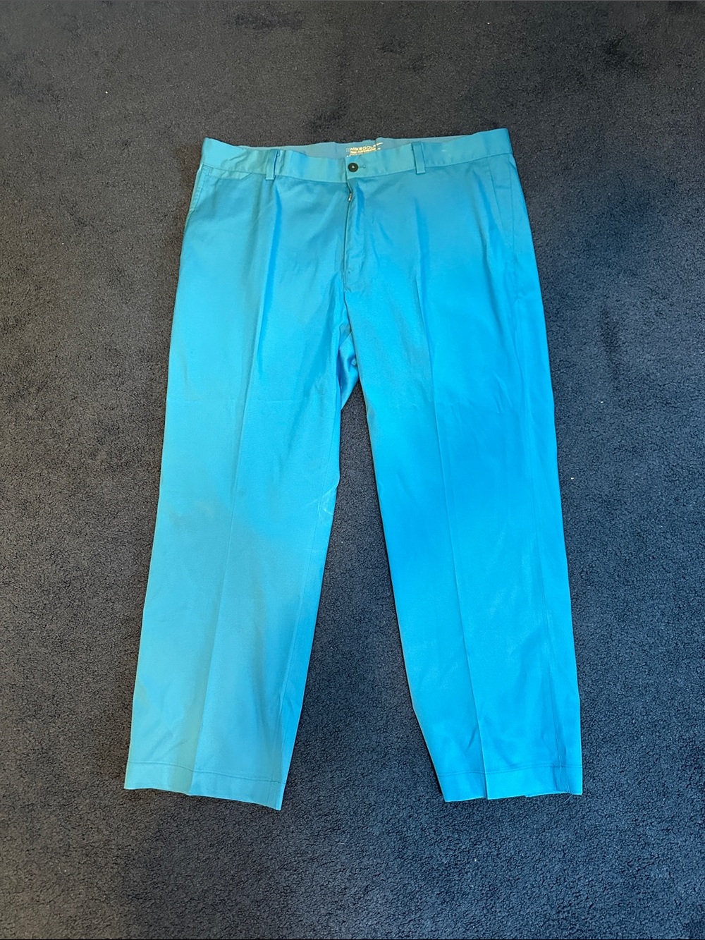 Nike Men's Turquoise Straight-Leg Chinos